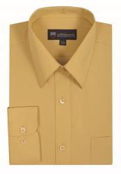   Mens Solid Gold Color Plain