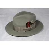   Kids Grey Green Fedora Hat