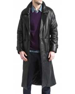   Trench Coat Liquid Jet Black