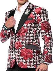   Mens Sport Coat-Hounds Flower Single