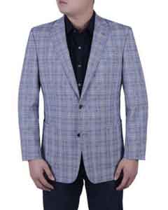   Notch Lapel Blue and Tan