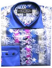   Fancy Shirts Blue/White (100% Polyester)