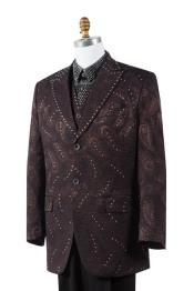  AA462 brown color shade Paisley 3 Piece Fashion Athletic