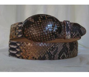   Genuine Rustic Cognac Python Snake