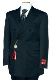 #JA7306 Double Breasted Suit Jacket + Pleated Slacks Pants S
