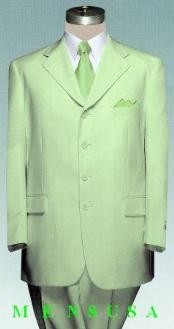   Light Faded Mint Green Suit