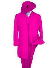   mens Classic Long Hot Pink