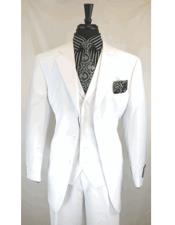 White Linen Designer Suit