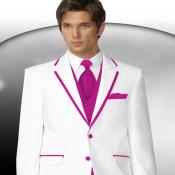   2 Button Style White Tuxedo