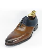   Mens Carrucci Brown/Navy Two Toned