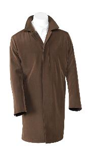   brown color shade 3/4 Raincoat