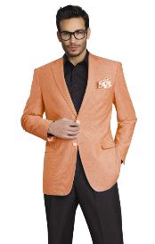   Stylish Two Button Jacket Peach