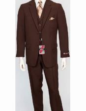  JSM-2125 Mens Poly Poplin Notch Lapel 3 Piece Single