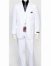  JSM-2139 Mens 3 Piece Poly Poplin Fabric Matching Vest