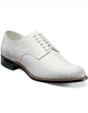 Men's Cheap White Ivory Leather Dress Shoes Online Sale