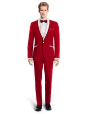 Top 10 Red Suit For Men - Dark Red and black blazer Near You