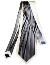  mens Extra Long Silver Silk Tie
