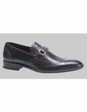  mens Black Wingtip Style 1920s style