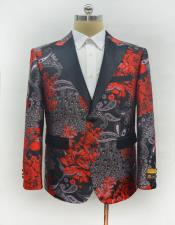  Mens Fashion Red Suit For Men