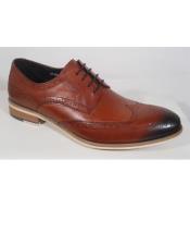  ZOTA Mens Premium Patterned Wing Tip