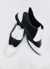  Mens Leather Two Toned Wing Tip