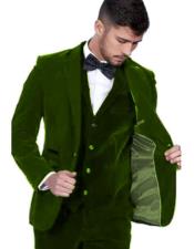 mens velvet green suit