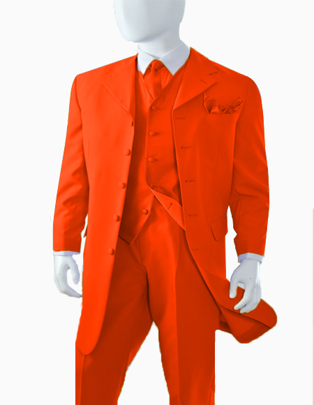  Orange Discounted Cheap Priced Zoot Suit