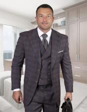  Mens Plaid Suit - Checkered Suit