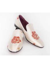  Floral Stylish Dress Loafer - White