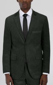  Mens Corduroy Suit Mens Forest Green