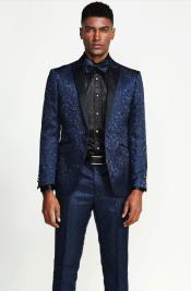  Velvet Suits Paisley Suit - Midnight