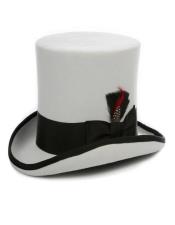  Mens Victorian Top Hat - Wool