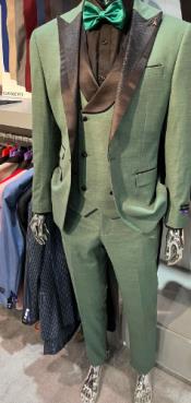  Emerald Green Tuxedo - Army Green