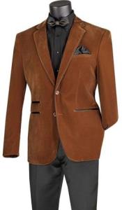Pronti Men's Walking Suit Rust Plaid Foil Trim Dressy Menswear SP6505